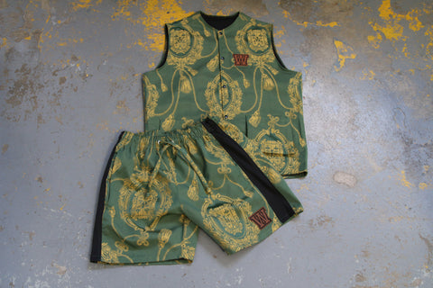 Green two-piece